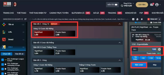 Chọn trận đấu CS:GO và đặt cược ngay!