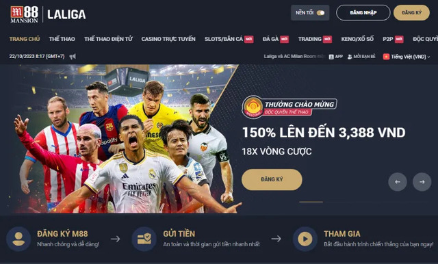 Luôn đăng ký M88 ở trang web chính thức
